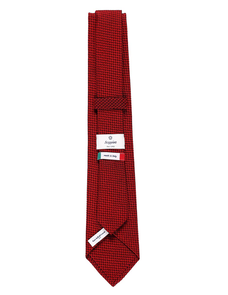Corbata regular de seda estampado microprint para hombre 2