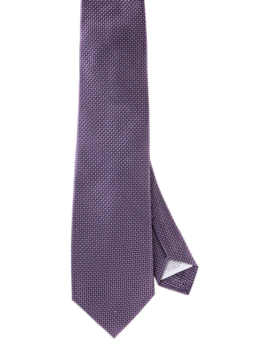Corbata regular de seda estampado para hombre