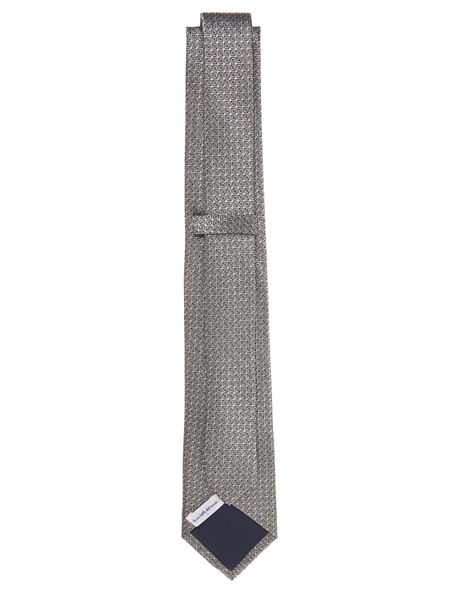 Corbata regular de seda estampado lunares para hombre 2