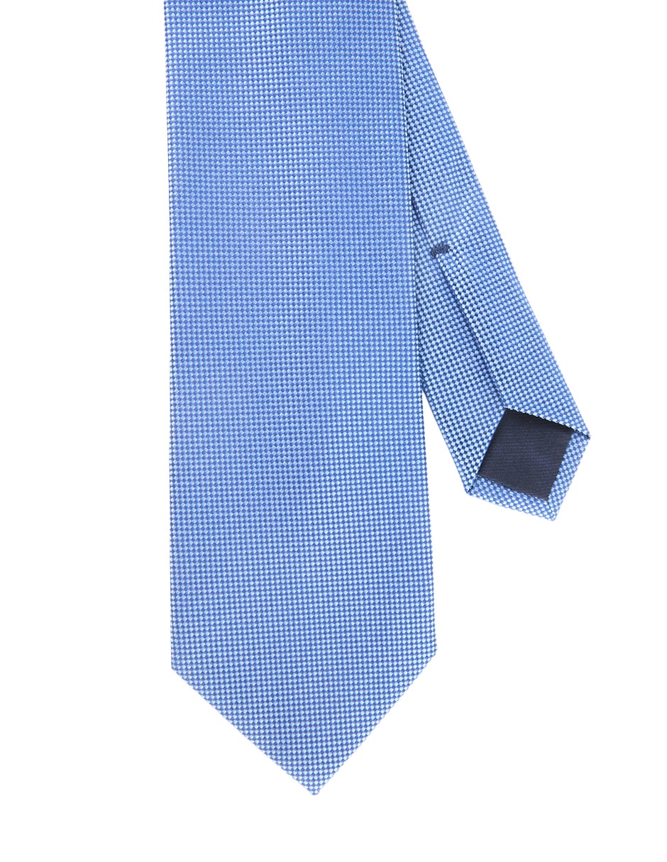 Corbata regular de seda estampado para hombre