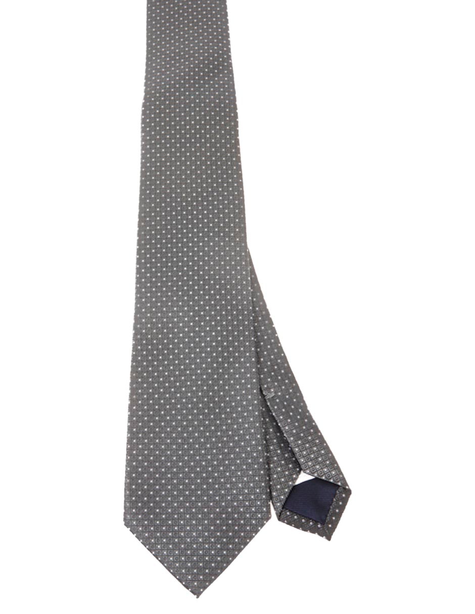 Corbata regular de seda estampado jacquard para hombre