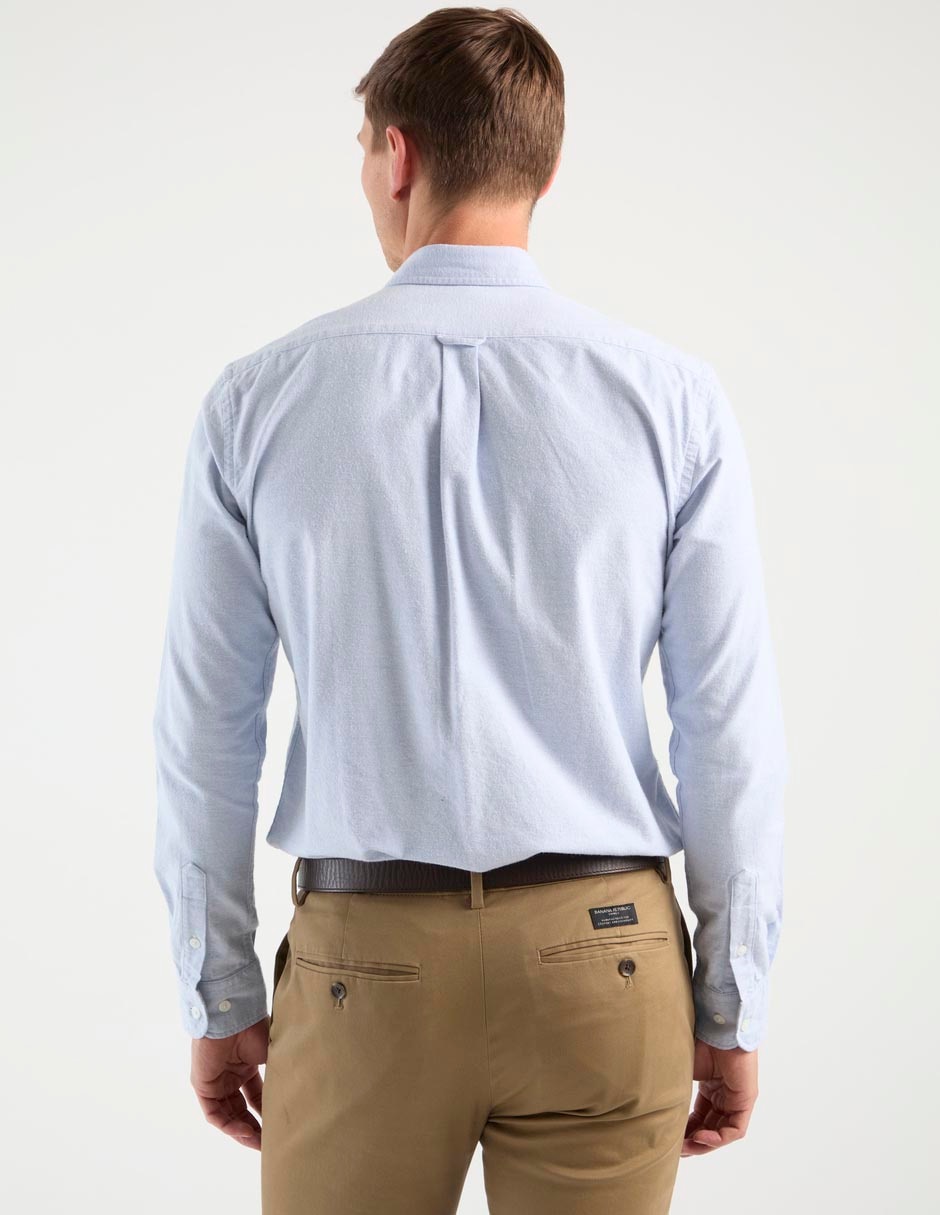 Camisa casual de algodón manga larga para hombre 2