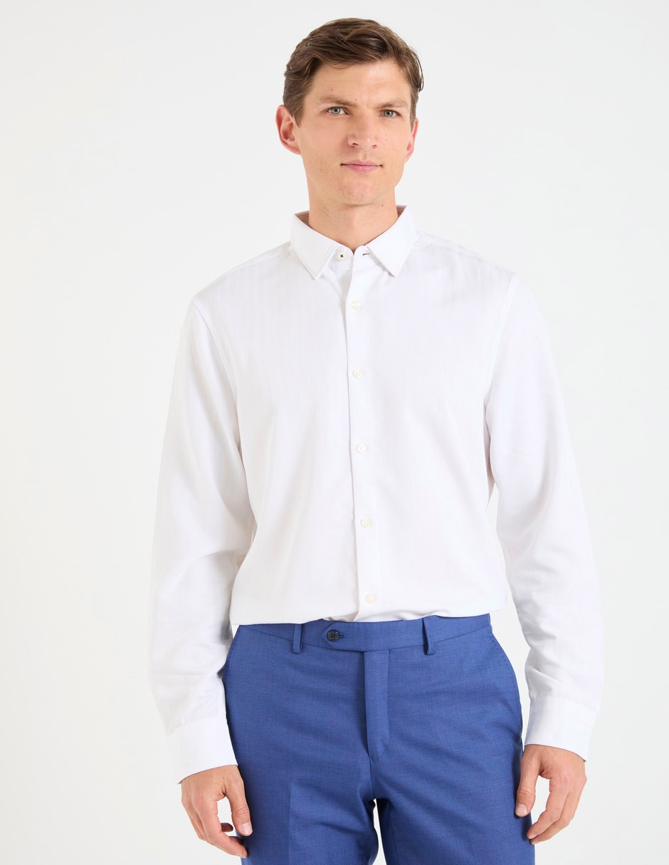 Camisa casual Perry Ellis manga larga para hombre Liverpool