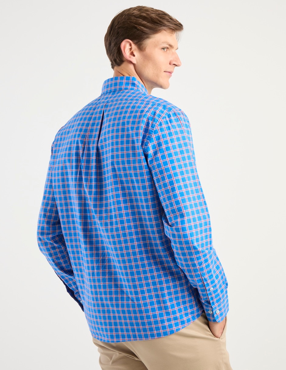 Camisa casual de algodón manga larga para hombre 2