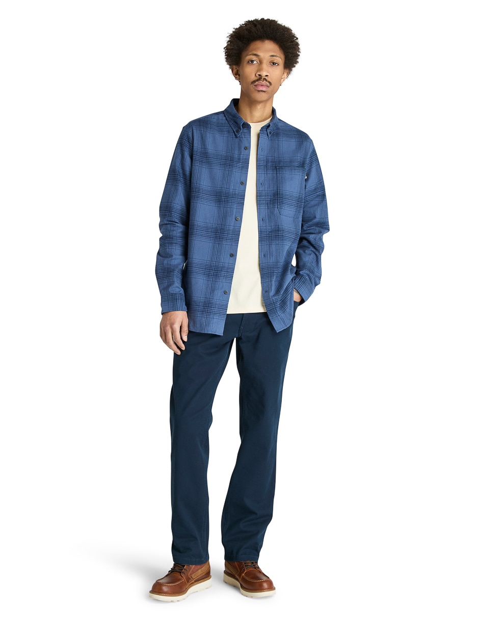 Camisa casual manga larga para hombre 2