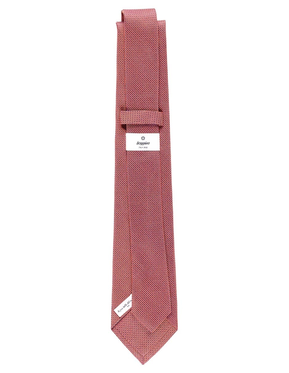 Corbata regular de seda estampado microprint para hombre 2