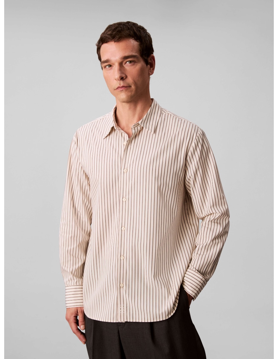 Camisa casual de algodón manga larga para hombre Camisa casual de algodón manga larga para hombre