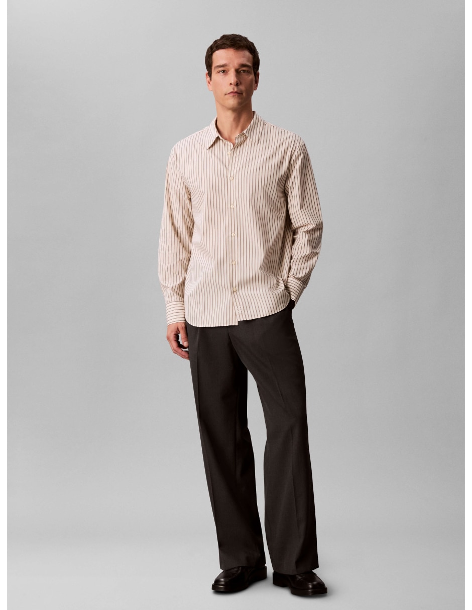 Camisa casual de algodón manga larga para hombre 2