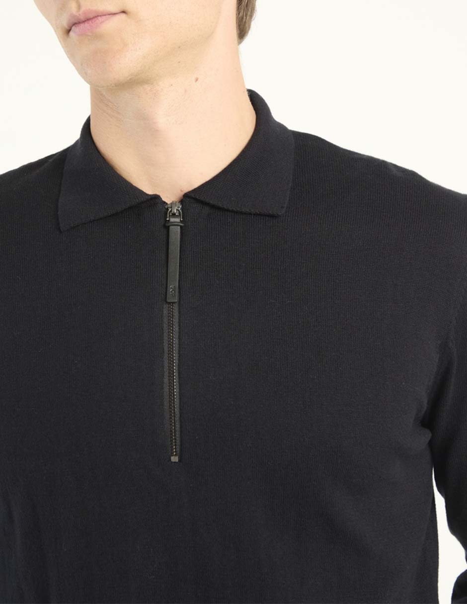 Suéter cuello con cierre para hombre 4