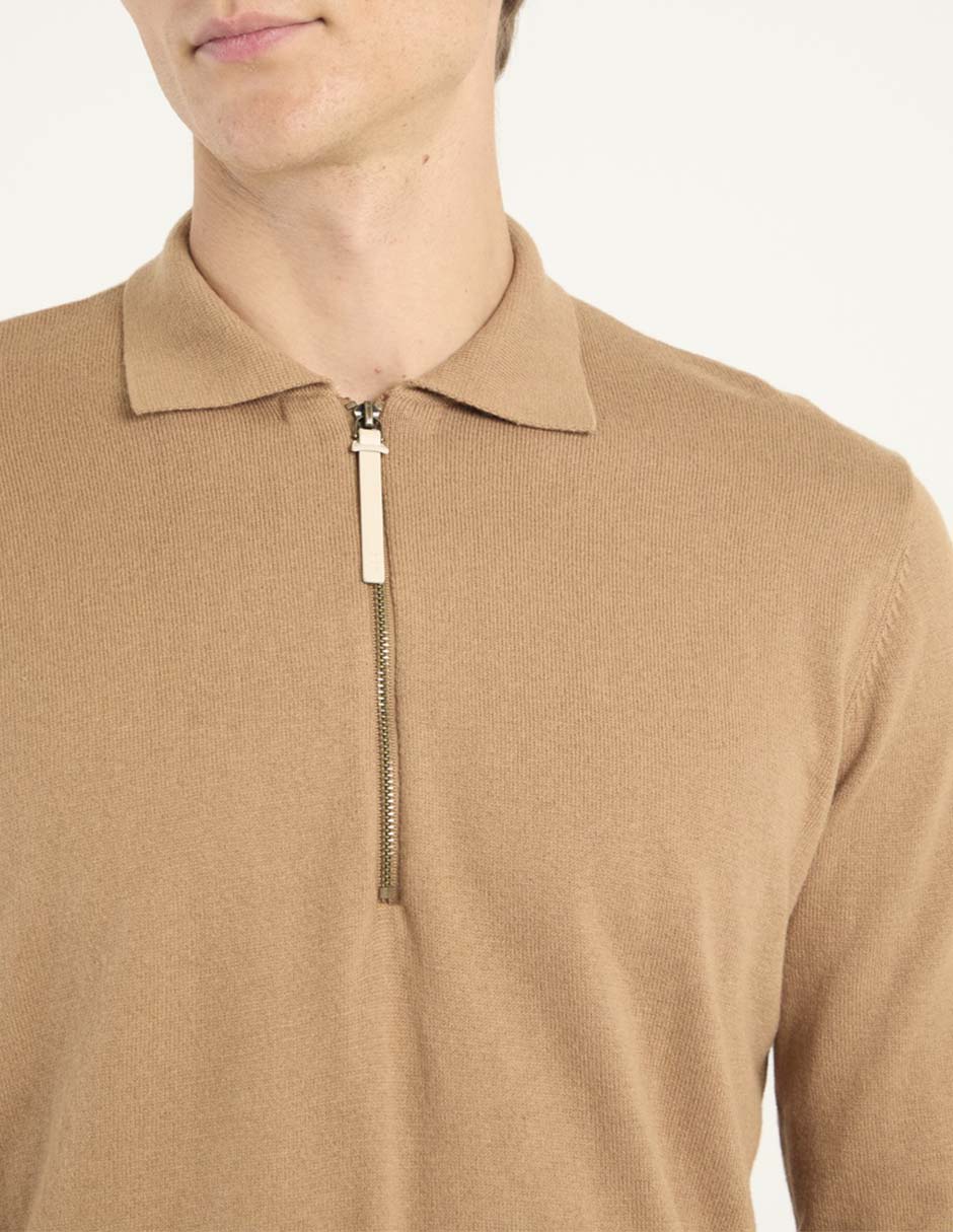 Suéter cuello con cierre para hombre 4