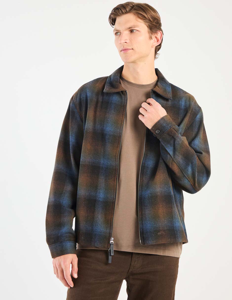 Chamarra casual texturizado para hombre Chamarra casual texturizado para hombre