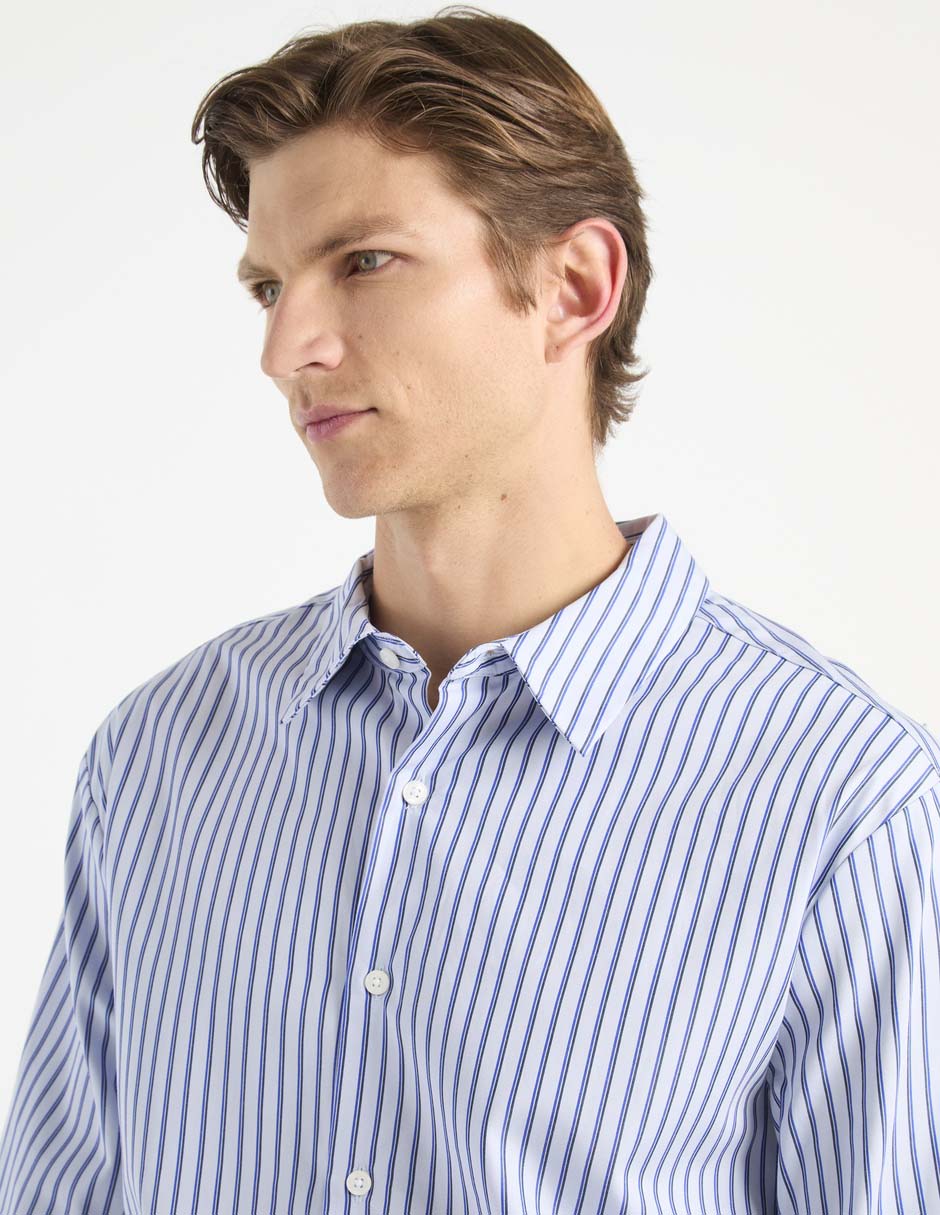 Camisa casual de algodón manga larga para hombre 4