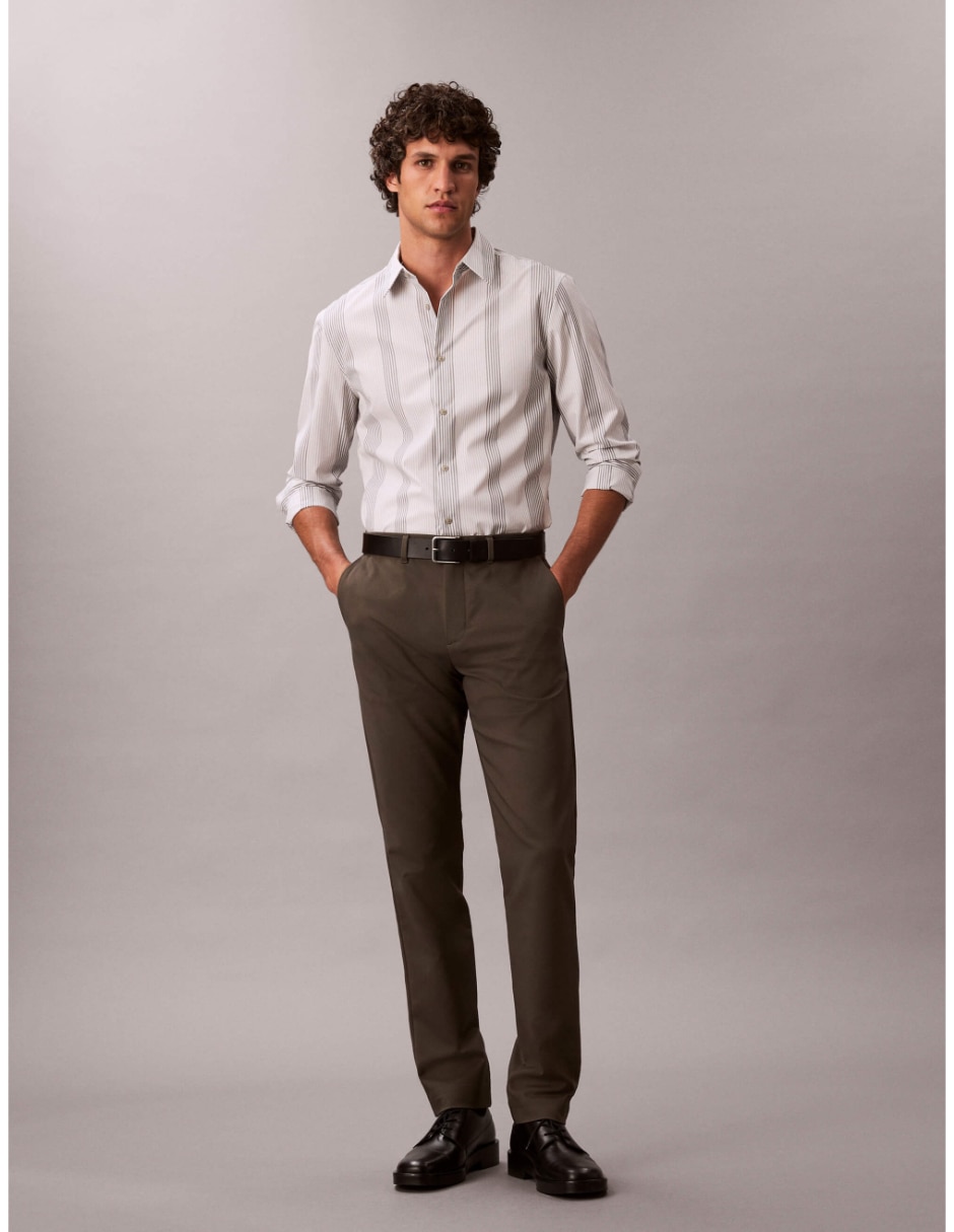 Camisa casual manga larga para hombre 2