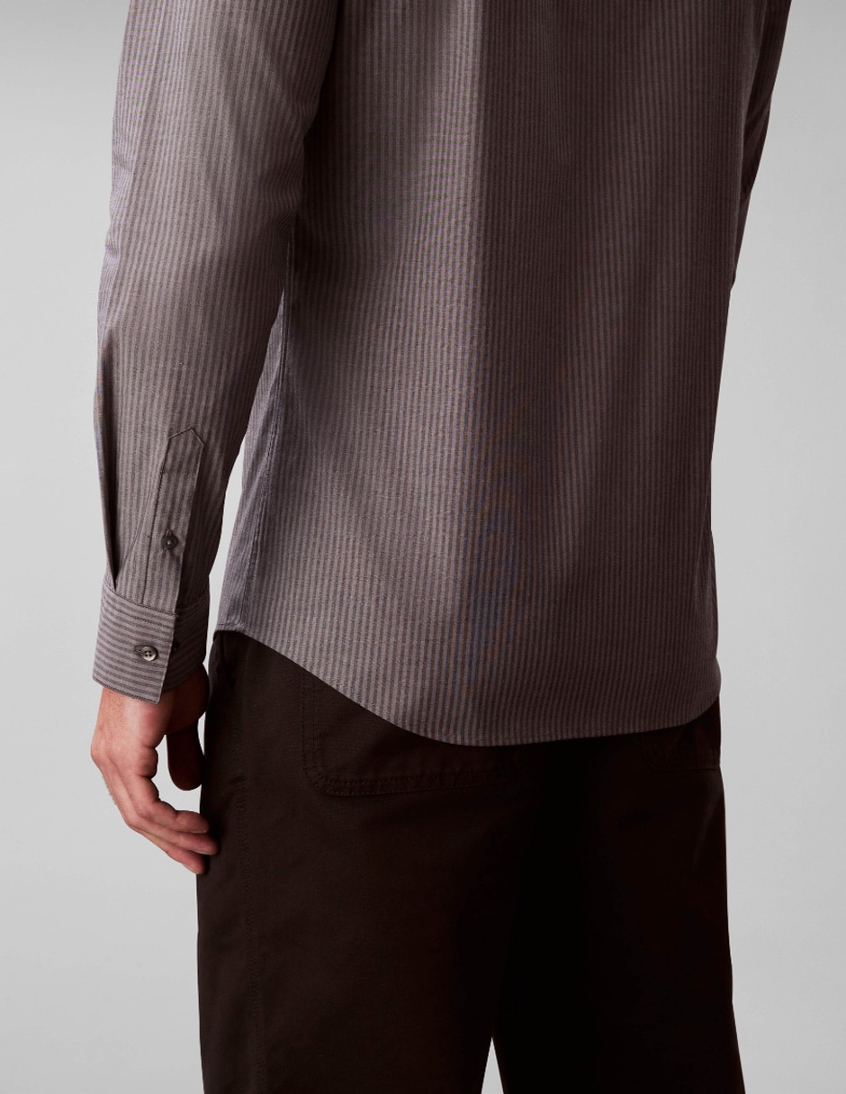 Camisa casual manga larga para hombre 3