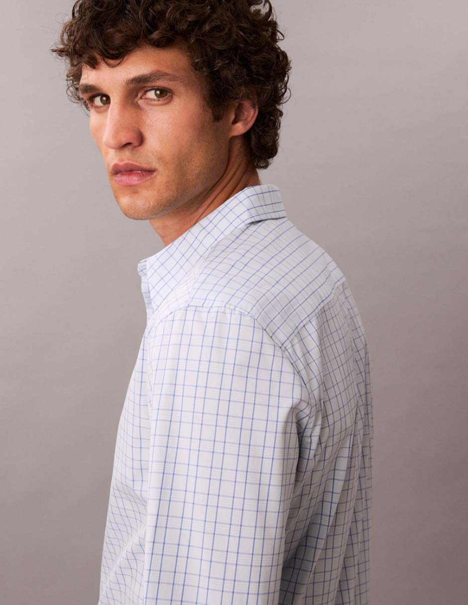 Camisa casual manga larga para hombre 3