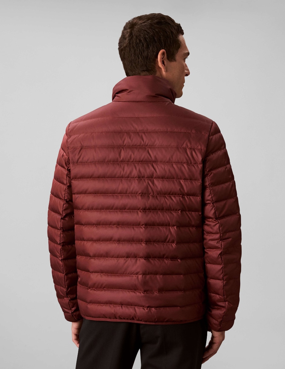 Chamarra acolchada resistente al agua de nylon capitonado para hombre 2