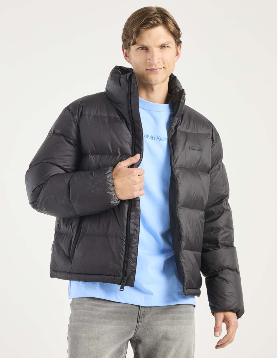 Chamarra acolchada con bolsillos para hombre Chamarra acolchada con bolsillos para hombre