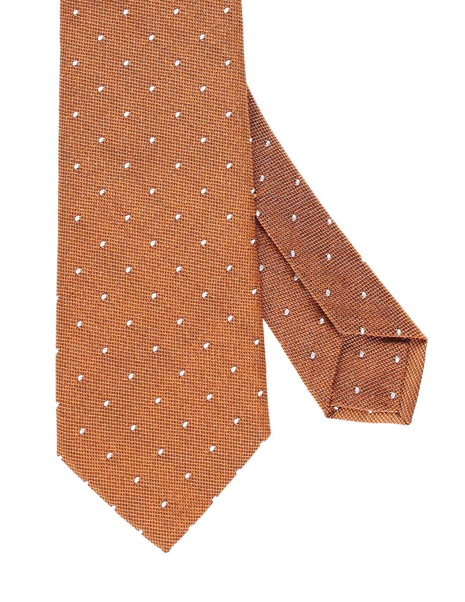 Corbata regular estampado lunares para hombre