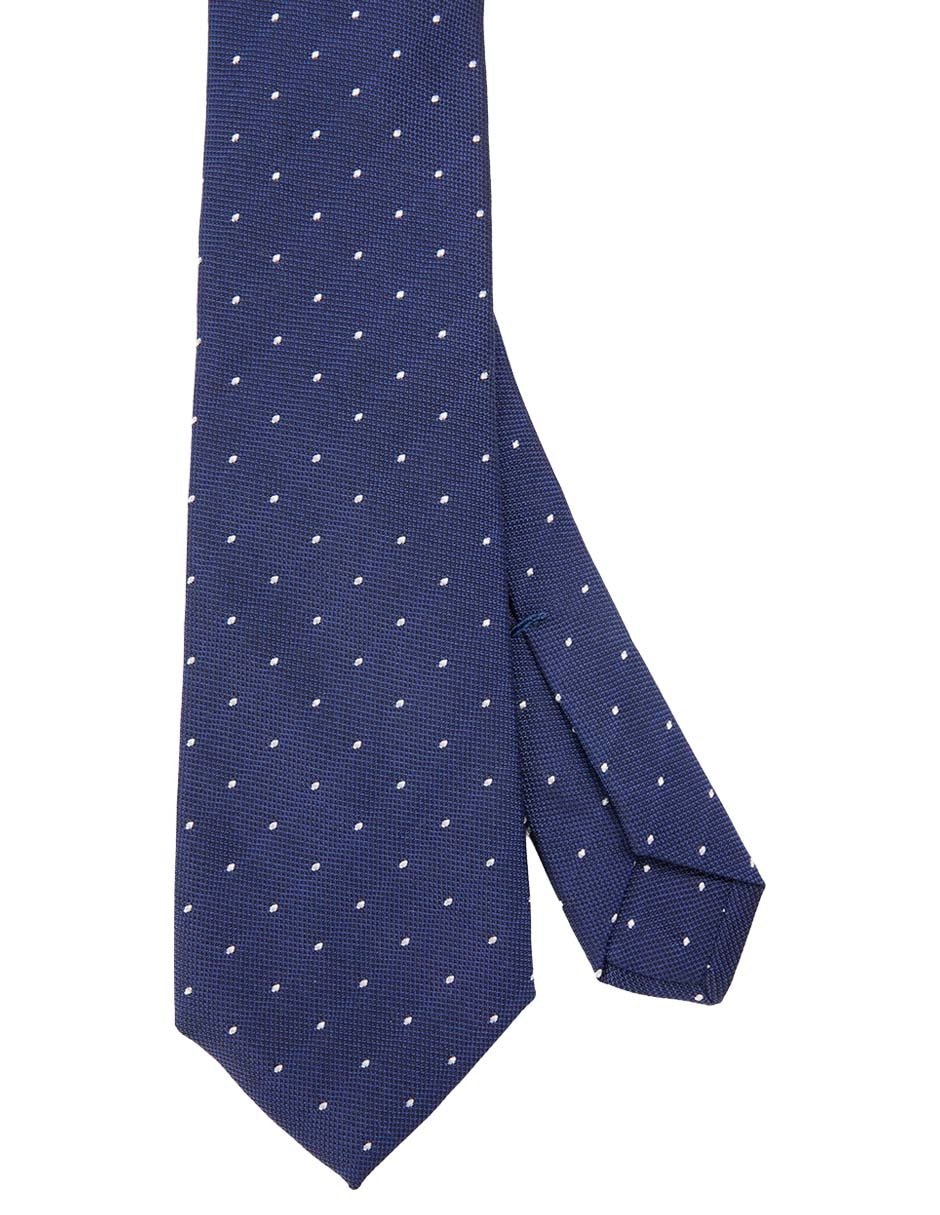 Corbata regular estampado lunares para hombre