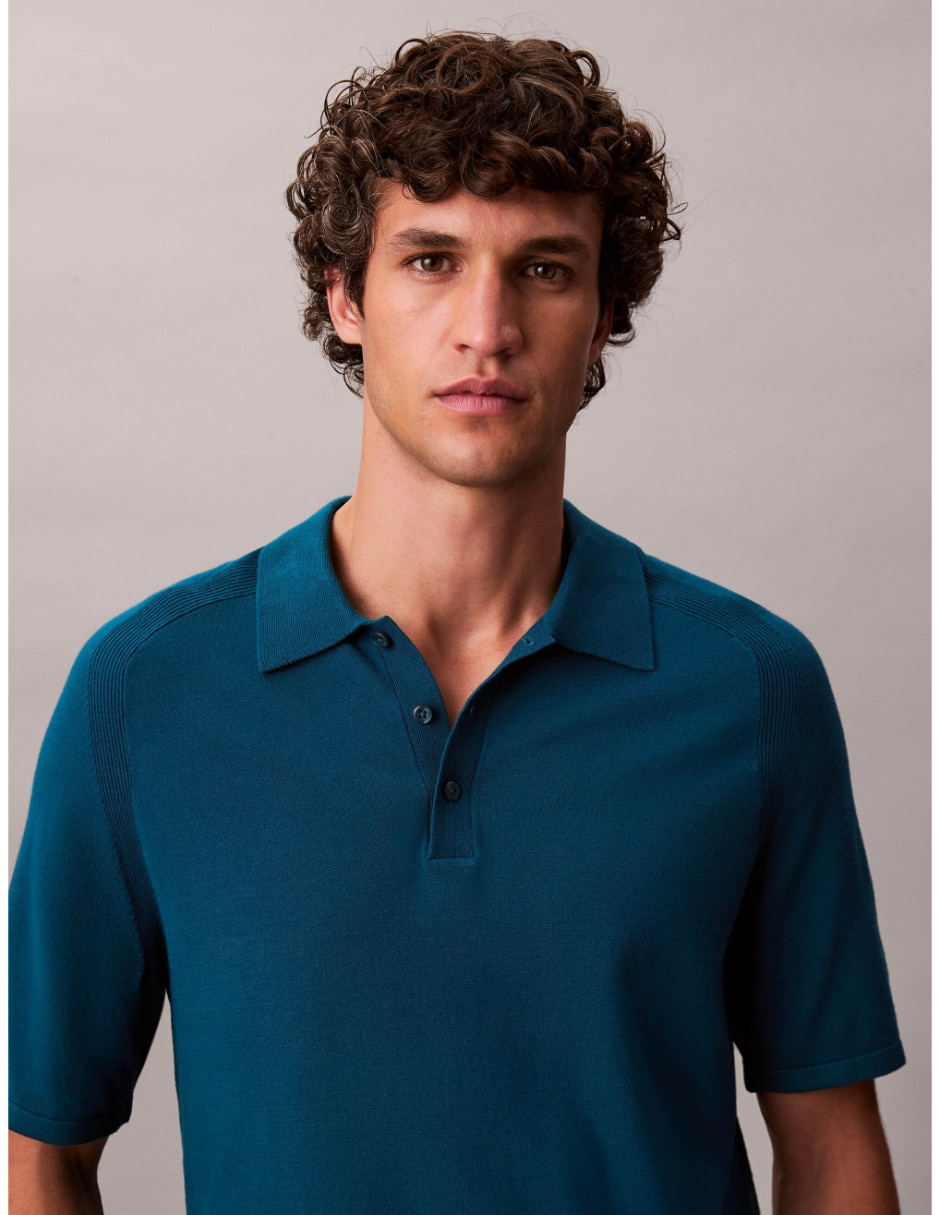 Suéter cuello camisero para hombre 3