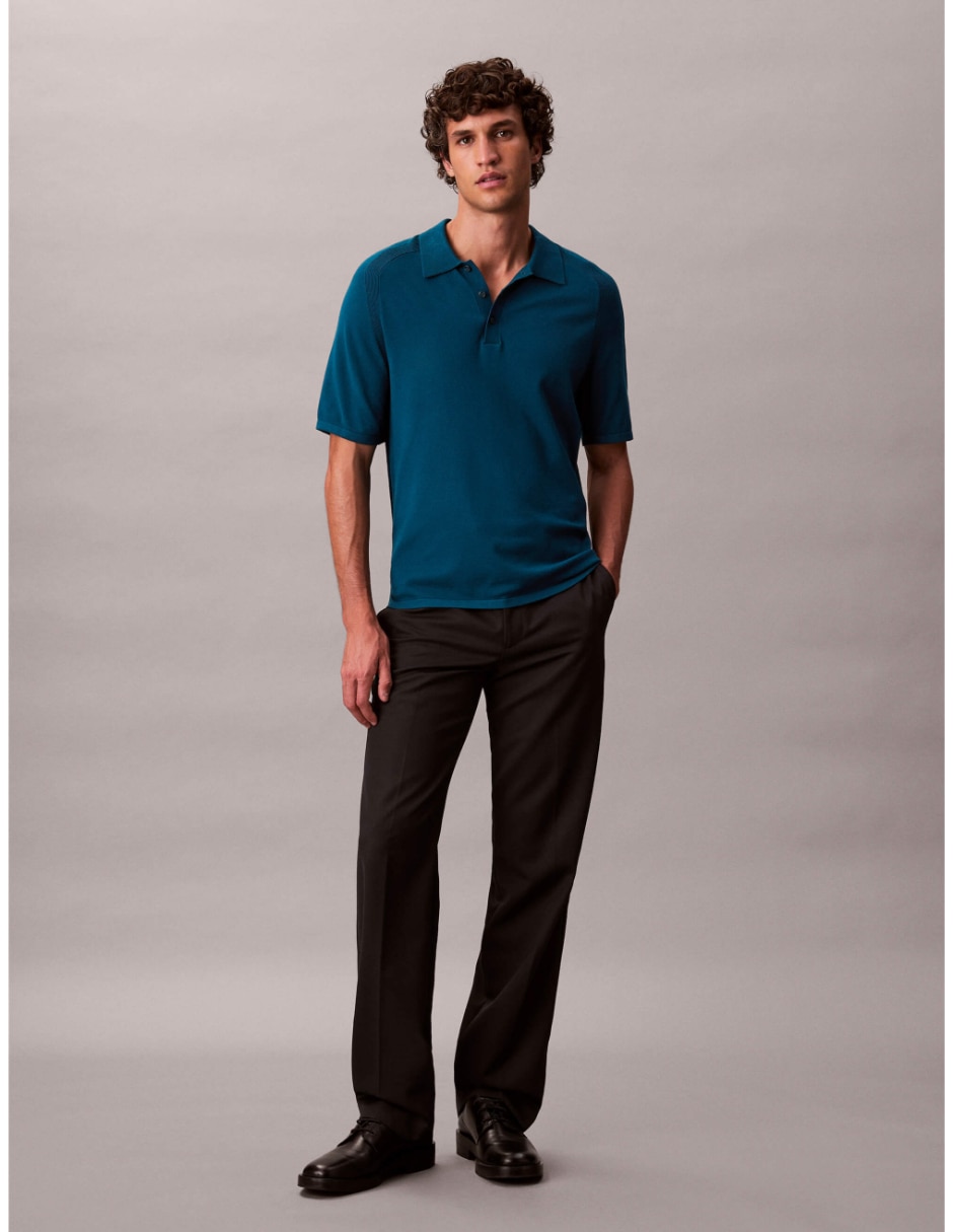 Suéter cuello camisero para hombre 4