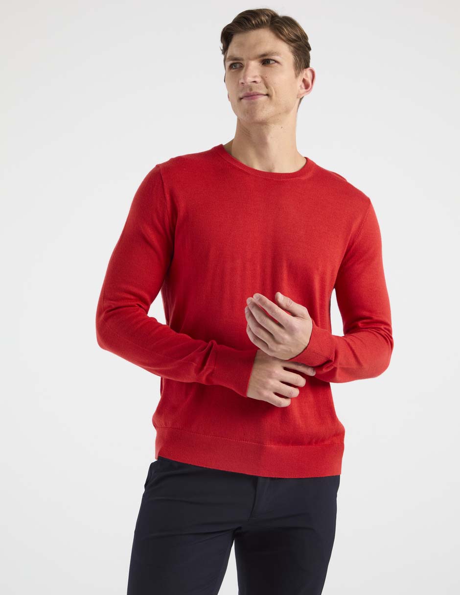 Suéter cuello redondo para hombre