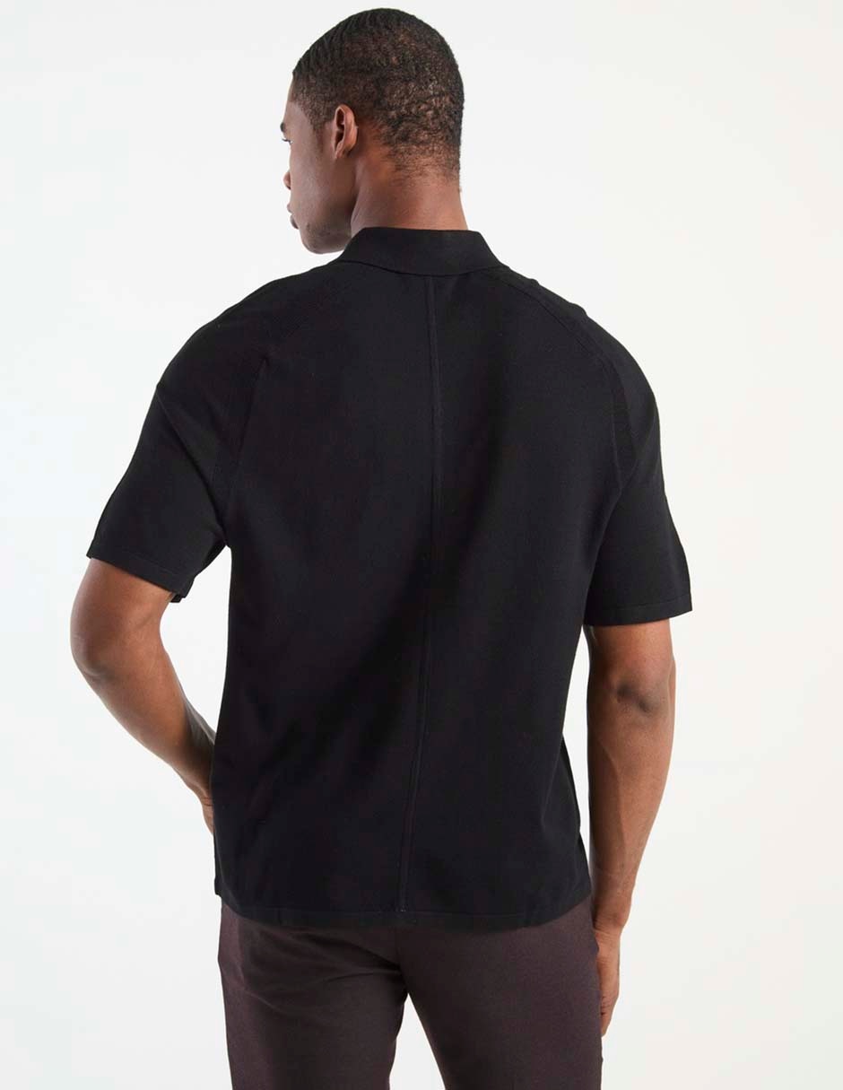 Suéter cuello camisero para hombre 2