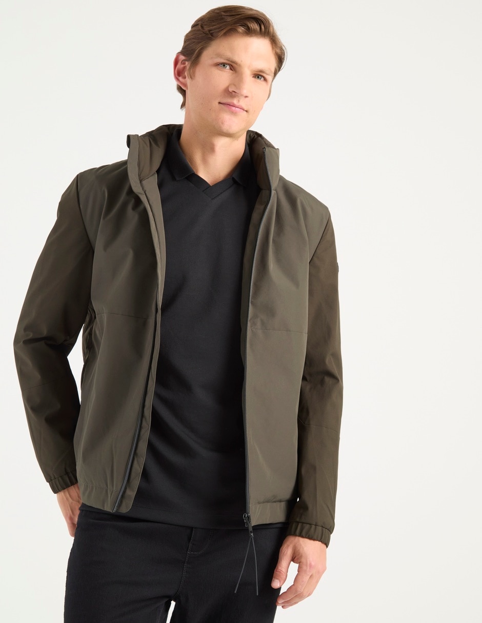 Chamarra casual capitonada para hombre