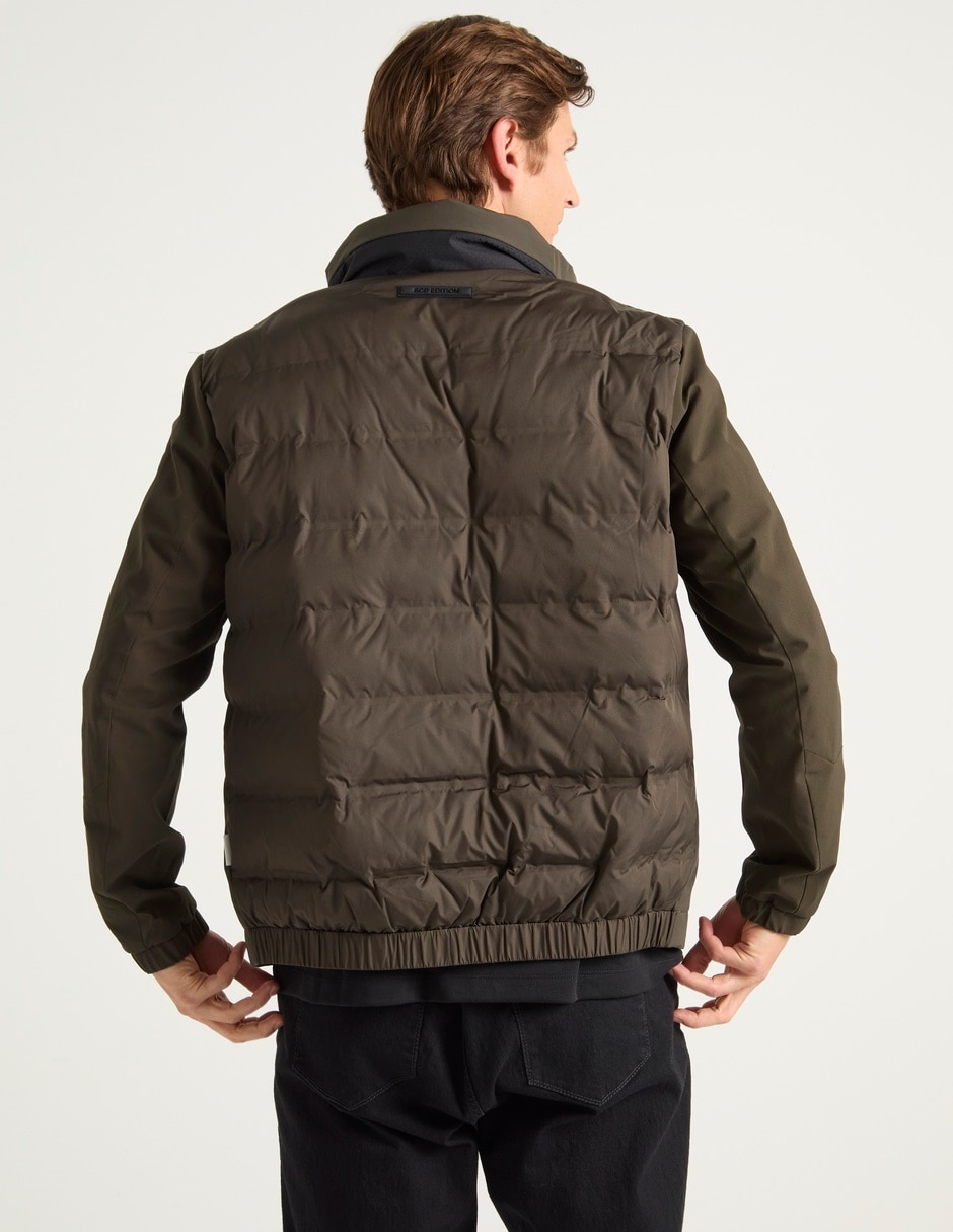Chamarra casual capitonada para hombre 2
