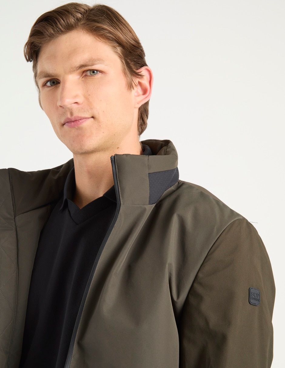 Chamarra casual capitonada para hombre 3