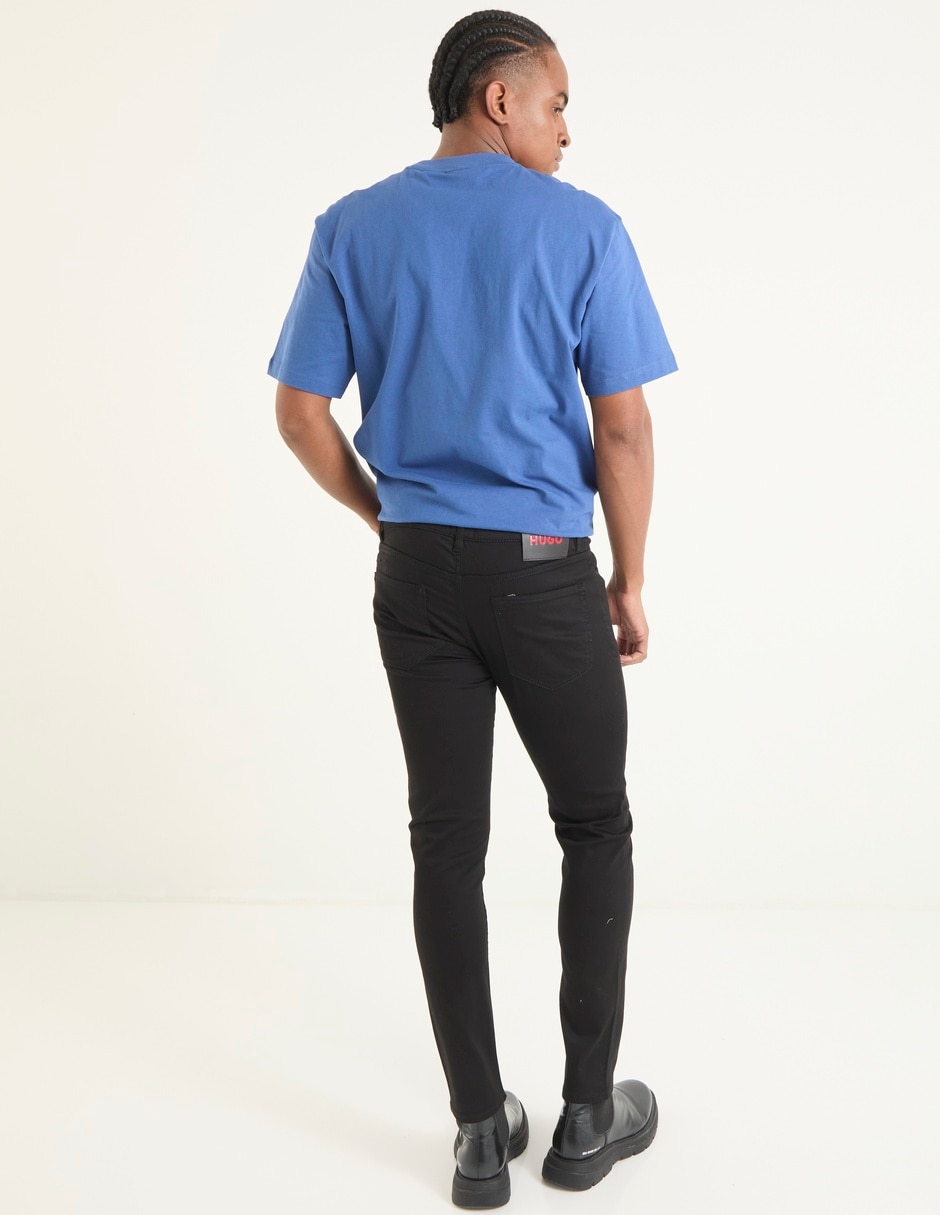 Jeans super skinny lavado obscuro para hombre 2