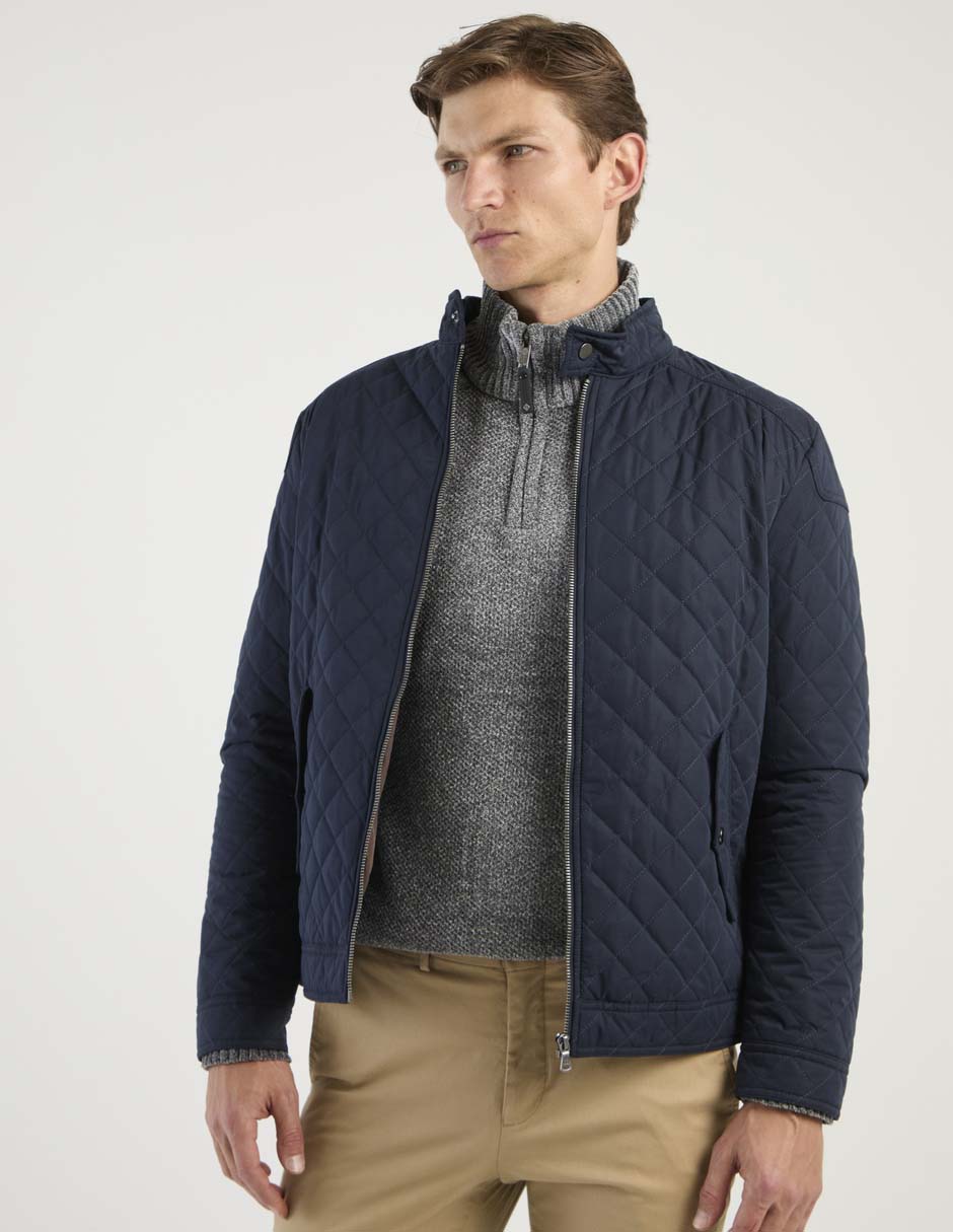 Chamarra capitonada con bolsillos para hombre Chamarra capitonada con bolsillos para hombre