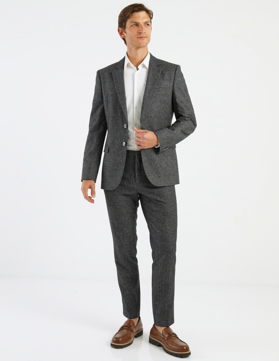 Pantalón de vestir slim de lana para hombre 3