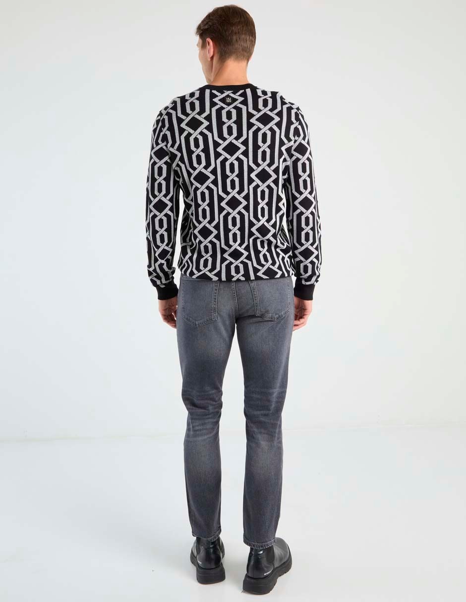 Jeans straight lavado obscuro para hombre 2