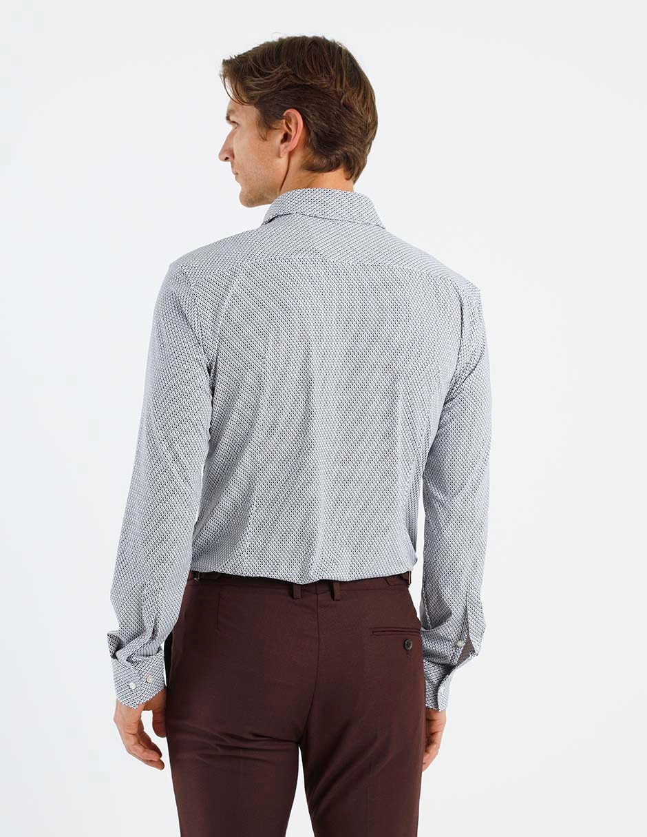 Camisa casual manga larga para hombre 2