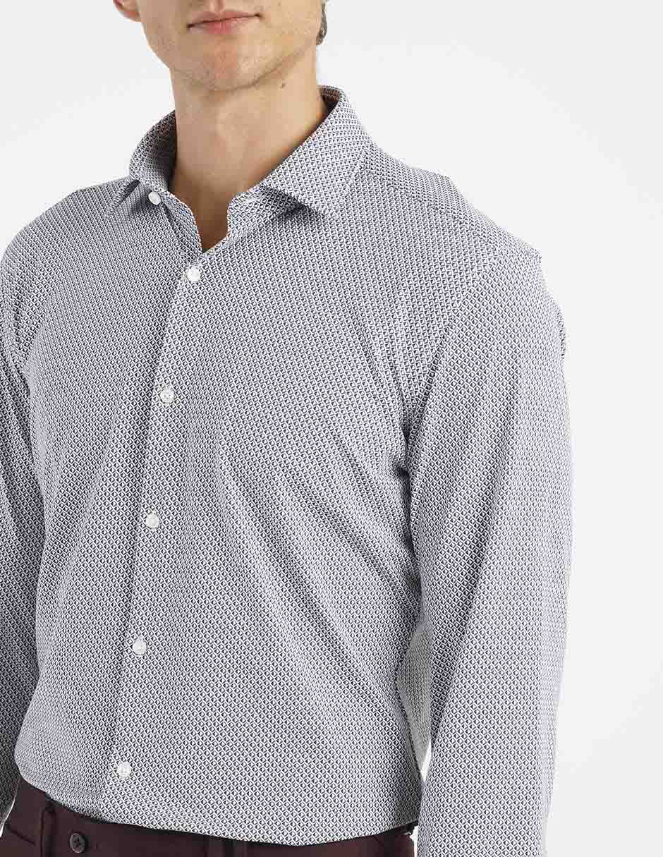 Camisa casual manga larga para hombre 4