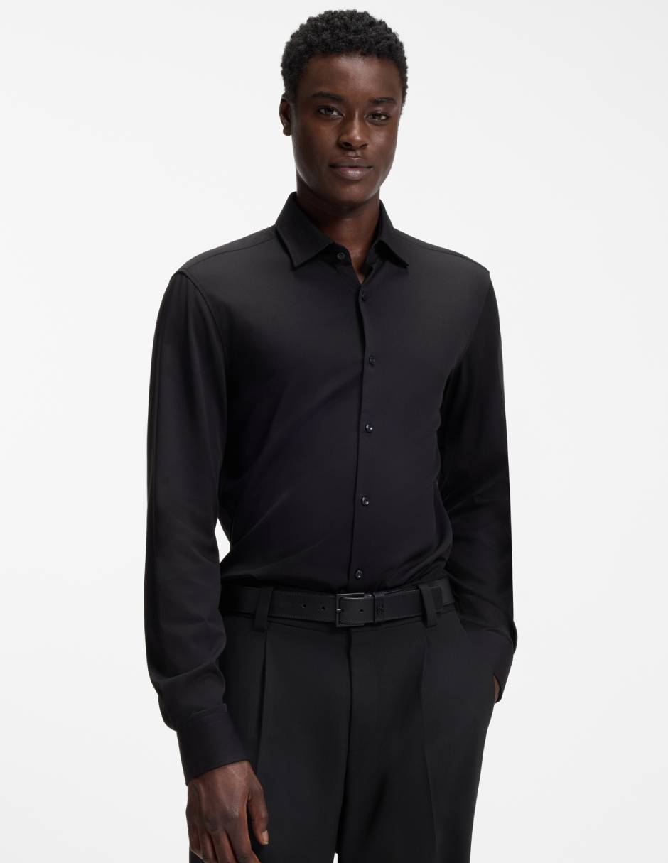 Camisa formal manga larga para hombre