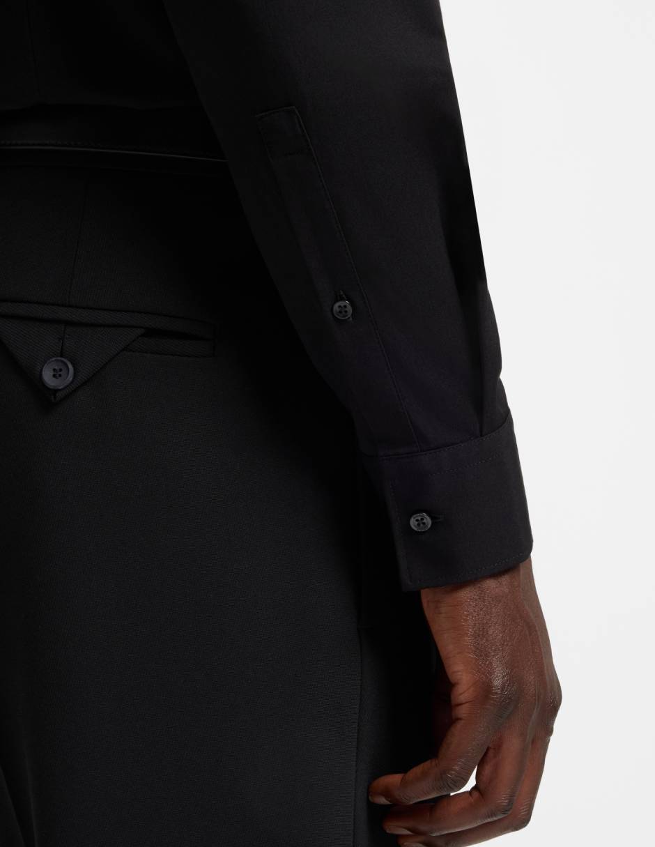 Camisa formal manga larga para hombre 5