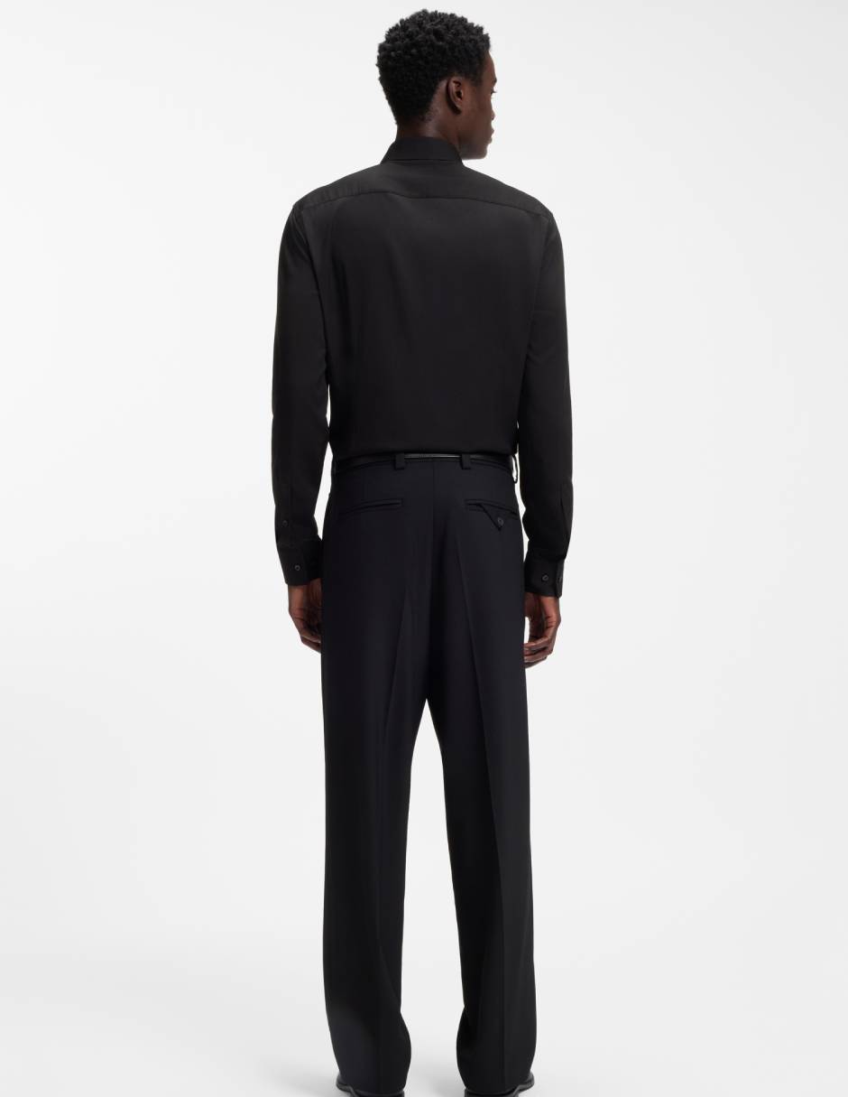 Camisa formal manga larga para hombre 6