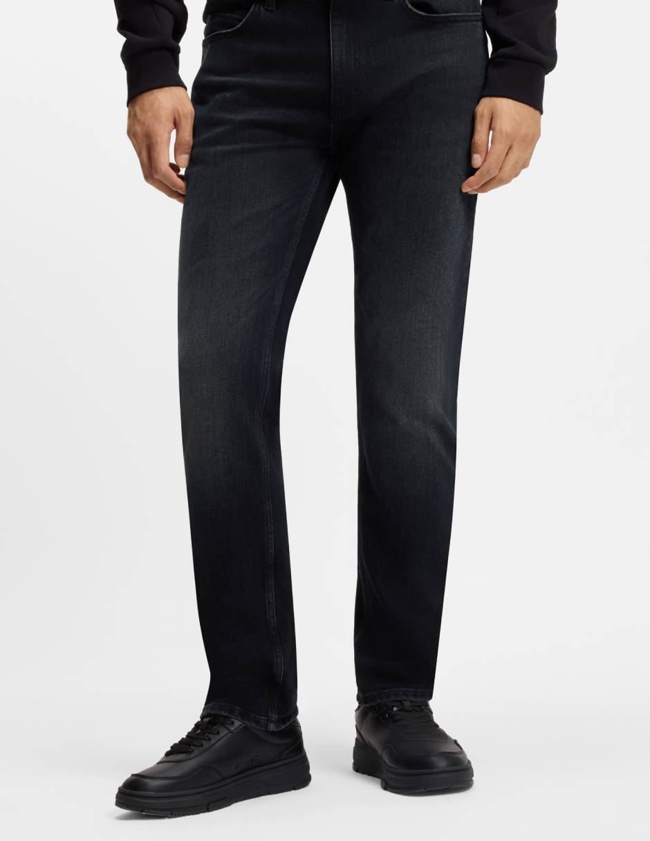Jeans slim lavado medio para hombre