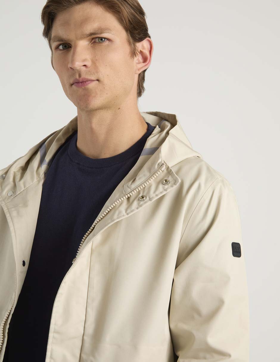 Chamarra parka con capucha para hombre 4