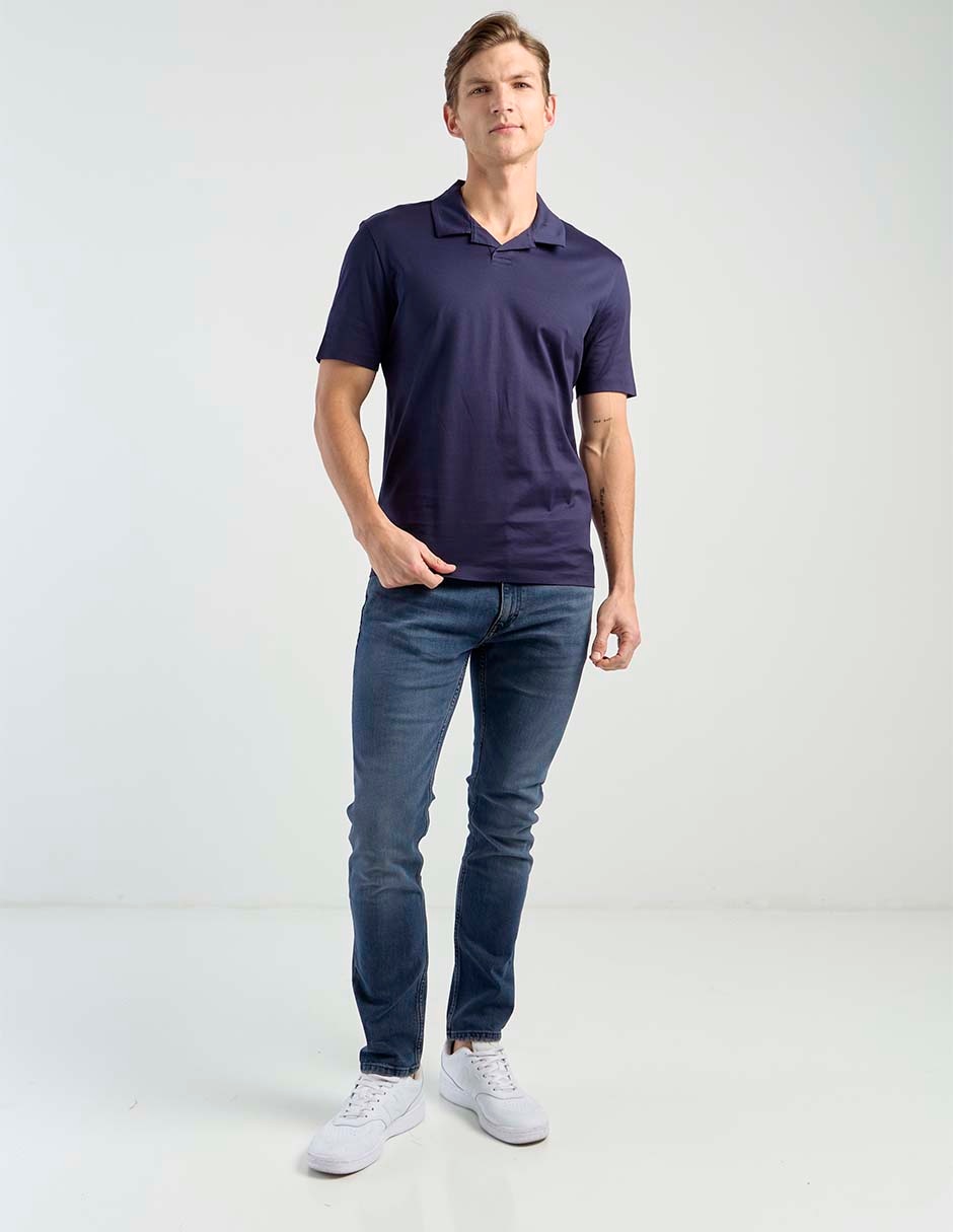 Jeans skinny lavado medio para hombre 2