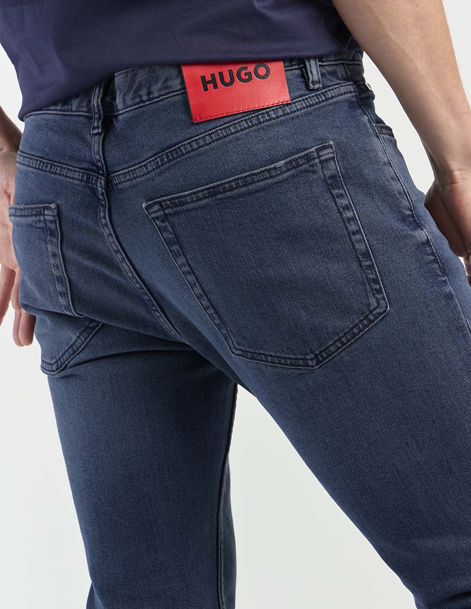 Jeans skinny lavado medio para hombre 4