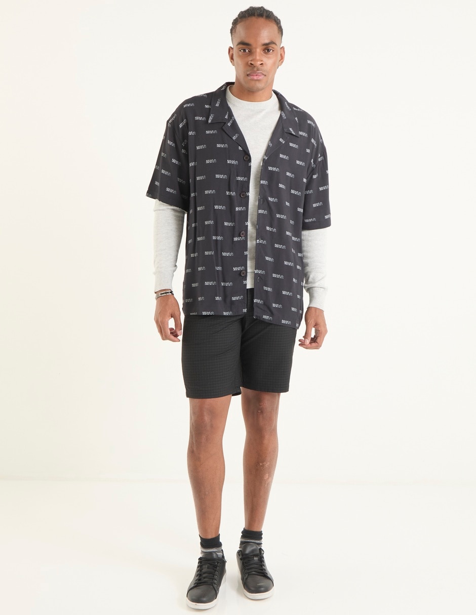 Sobrecamisa playa manga corta para hombre 3