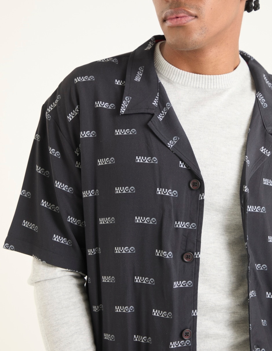 Sobrecamisa playa manga corta para hombre 4