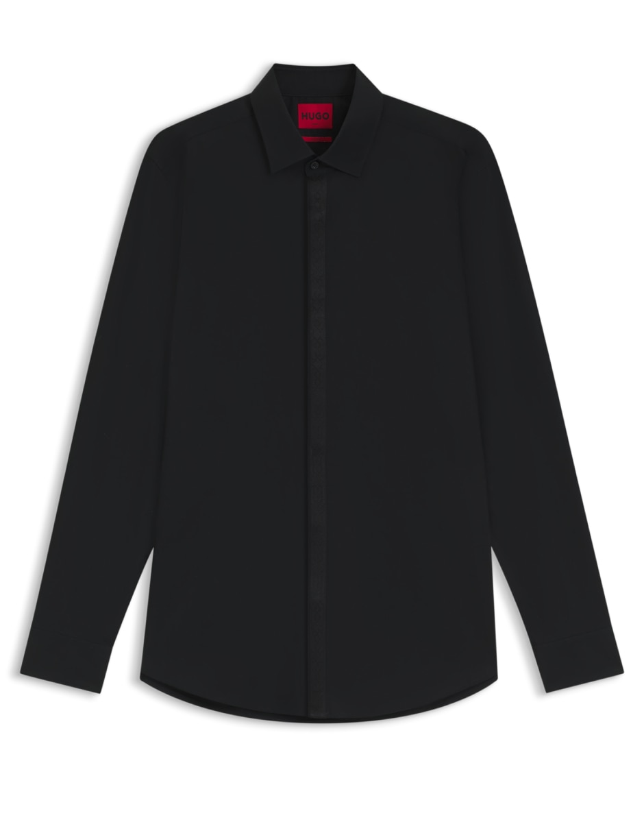 Camisa casual de algodón manga larga para hombre 6