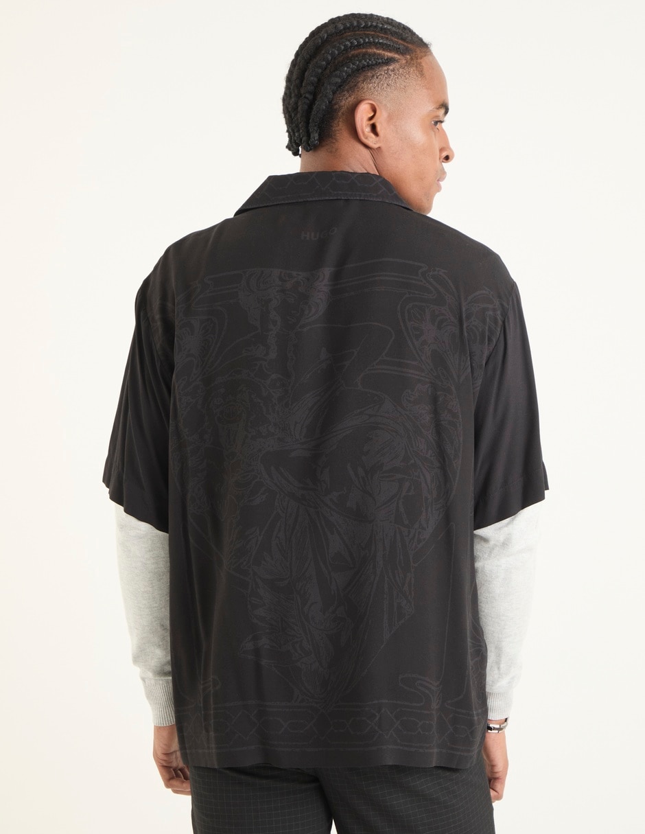 Sobrecamisa casual manga corta para hombre 2