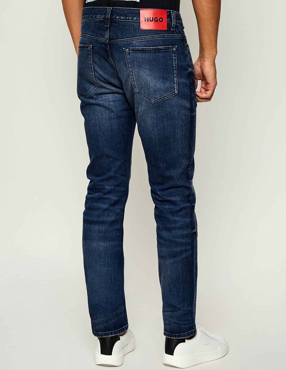 Jeans slim lavado stone wash para hombre 2