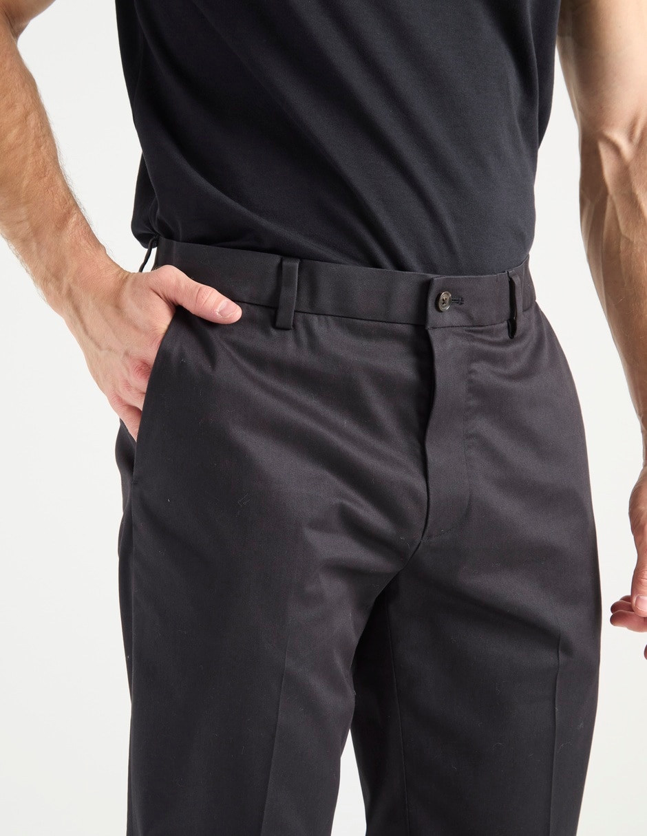 Pantalón chino slim de algodón para hombre 4