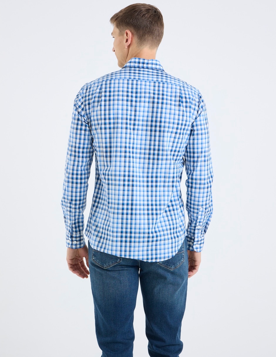 Camisa casual Scappino de algodón manga larga para hombre